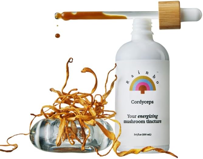 Cordyceps Mushroom Tincture - Dual Extract Mushroom Supplement - Immune Support, Energy, Liquid Cordyceps Supplement, Vegan, Non GMO, 3.4 fl oz