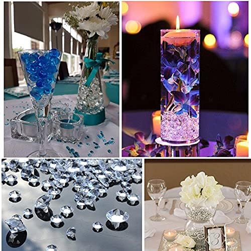 10000 pcs/Pack Wedding Table Scatter Confetti Crystals Acrylic Diamonds Vase Fillers 4.5 mm Rhinestones for Wedding, Bridal Shower, Vase Beads Decorations (Pink)