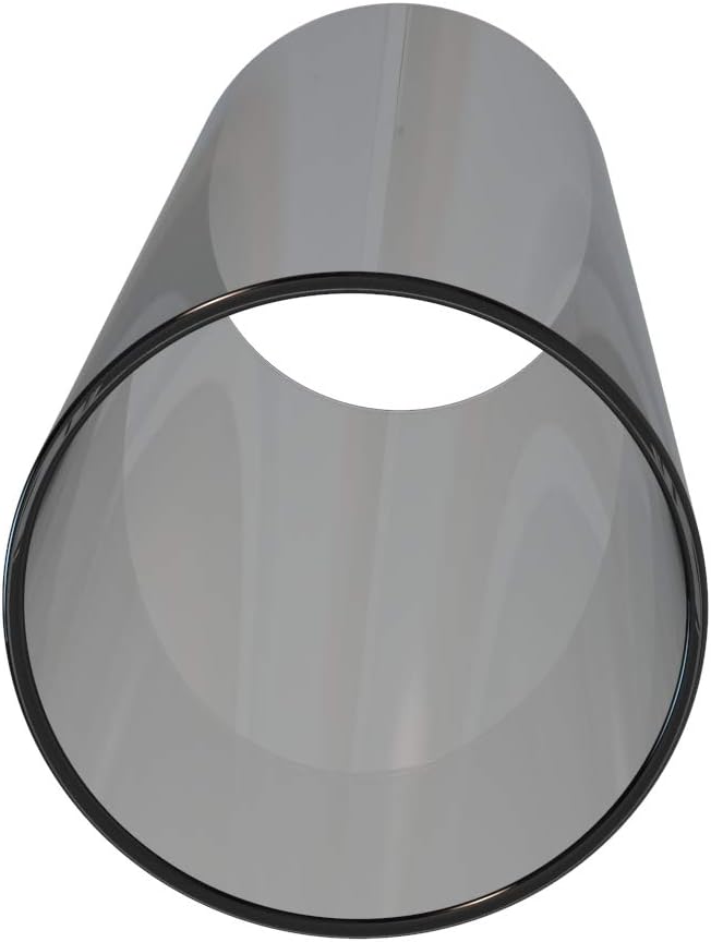 Electroplated Glass Hurricane Mirror Effect Cylinder Candle Holder Bottomless Glass Sleeve Lamp Shade Replacement (Grey,3X10)