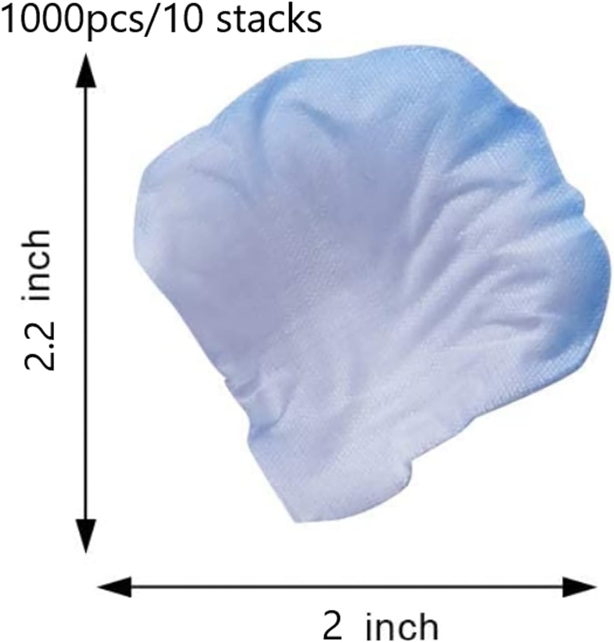 ocharzy 1000 PCS Rose Petals Fake Rose Petals for Romantic Night, Wedding Flower Decoration, Party, Events (Light Blue+White)
