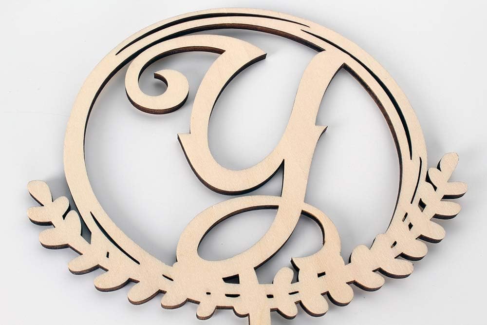 LINGTEER Personalized Inital Letter Y Wooden Cake Topper Perfect for Birthday Rustic Wedding Anniversary Keepsake Party Decoration