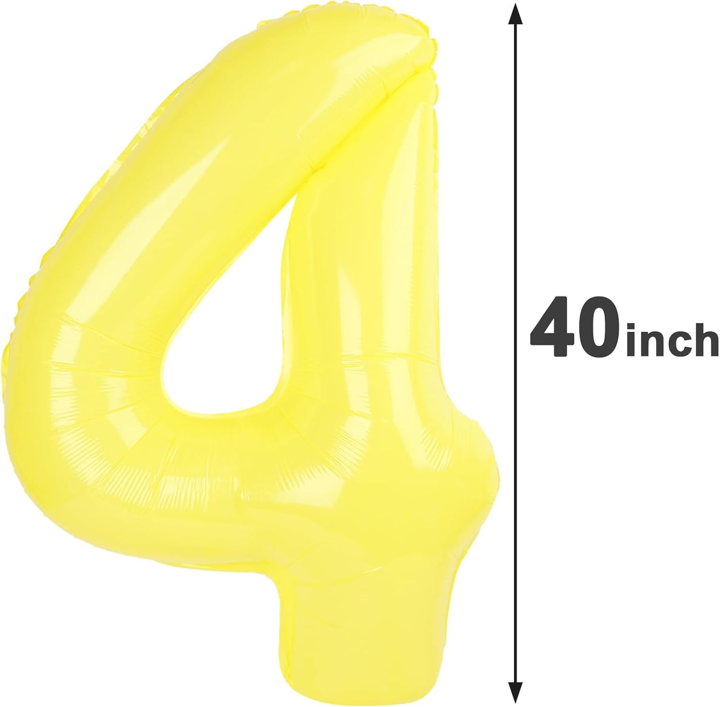 Macaron Yellow Number Balloon 4
