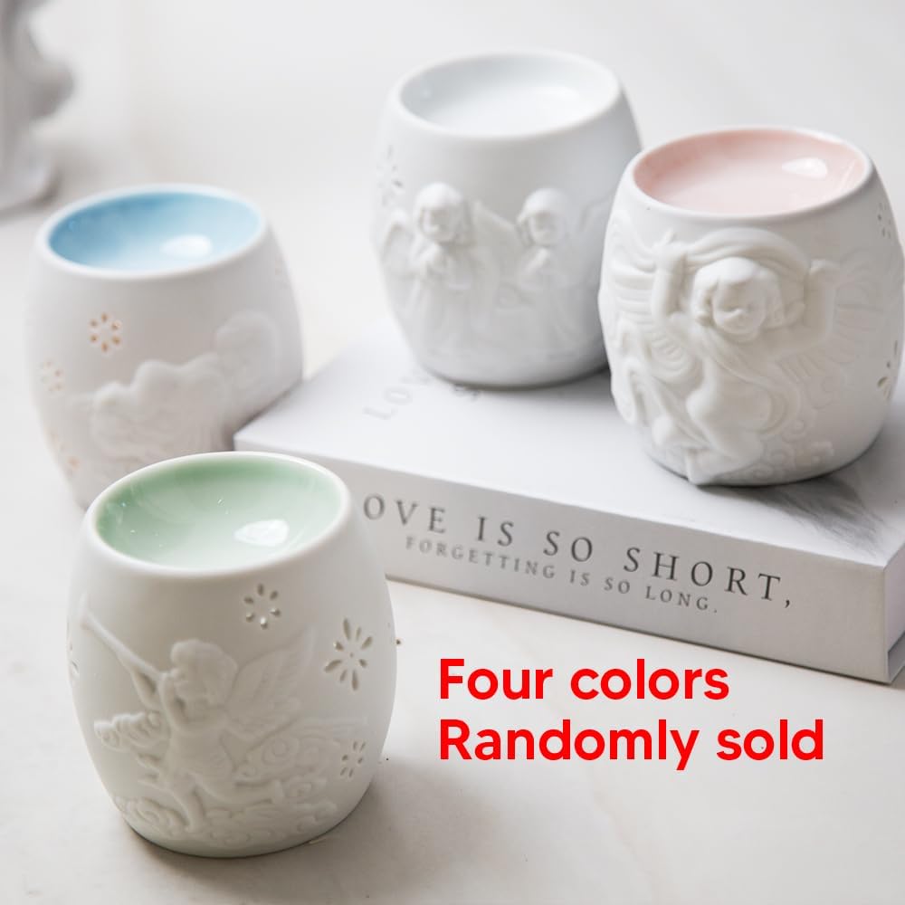 10-Pack Aromatherapy Wax Melts, Two Scent Combo | Wax Warmer & 8 Tealights Included | 90g (3.17 oz) per Pack | Eco-Friendly Soy Wax, 8 Scents (Cotton & Ocean Breeze) (Coconut & Sandalwood)