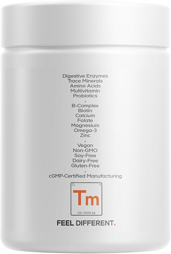 Codeage Teen Multivitamin Supplement – Daily Vitamins and Minerals for Teen Boys and Girls – Organic Whole Food Formula with Omega-3 and Vitamins A to K - 2 Pack