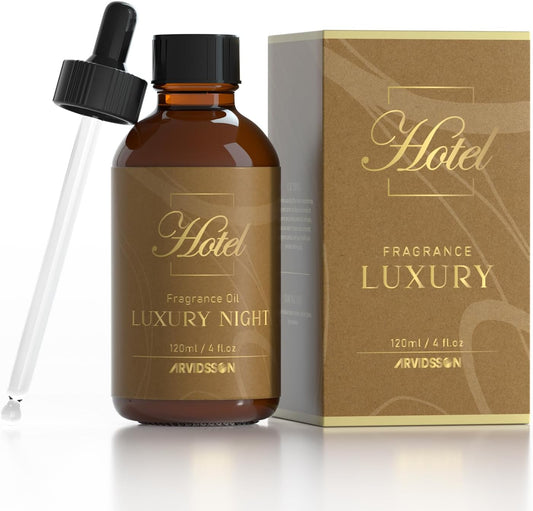 Hotel Diffuser Oil 4 Fl Oz (120ml), Luxury Night Hotel Scent Essential Oil for Diffuser and Crafting, Luxury Fragrance Oil, Gift for Women & Men
