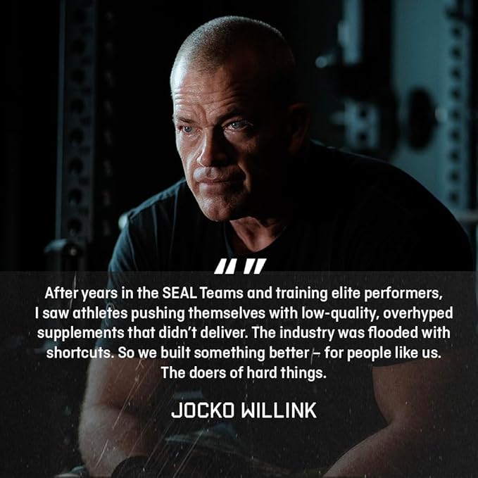 Jocko Fuel Creatine Stick Packs - Creatine Monohydrate Powder Travel Packs for Men & Women, Supplement for Athletic Performance & Muscle Health, 30 Servings 150g (Unflavored)