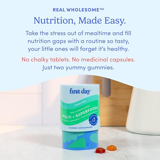 FIRST DAY Womens Multivitamin + Toddlers Multivitamin Bundle