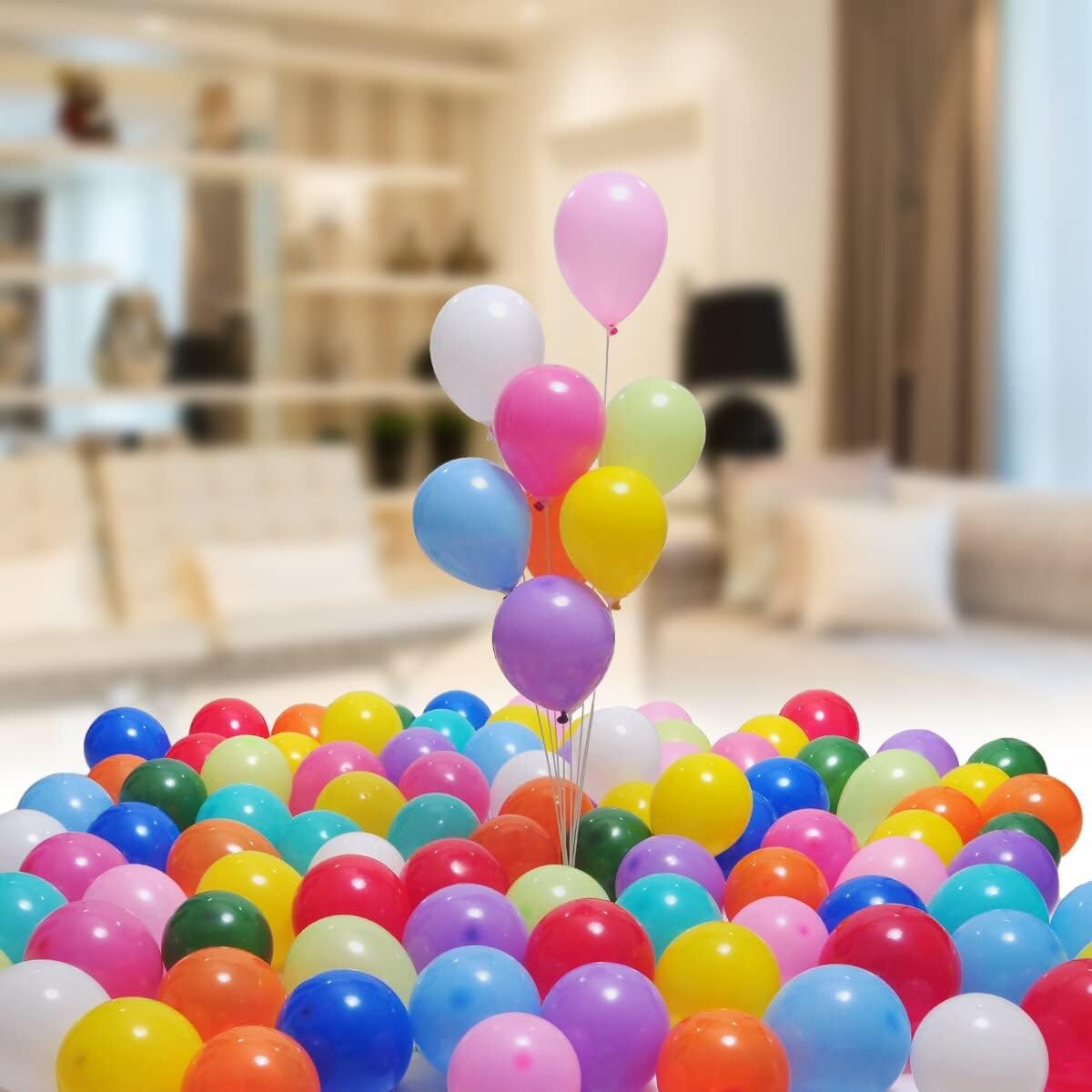 400 Pack Rainbow Balloons - 5 Inch Assorted Colors Mini Latex Helium Balloons Bulk (12 Kinds)