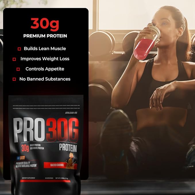 ATHLEAN-X PRO-30G, Premium Whey Protein Isolate Powder, Chocolate Fudge Brownie, Gluten-Free, Low Sugar, 30g of High Protein Powder for Muscle Recovery & Growth