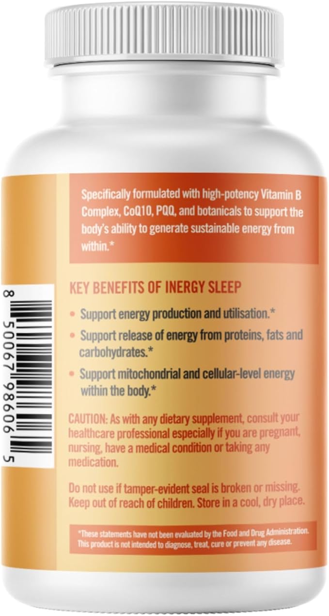 InergyPLUS | Energy Vitamins for Women, Fatigue, Natural Energy Supplements for Focus | Vitamin B12, Folic Acid, Rhodiola Rosea, Cordyceps, CoQ10, Caffeine Free | Packaging Vary | 60 Ct