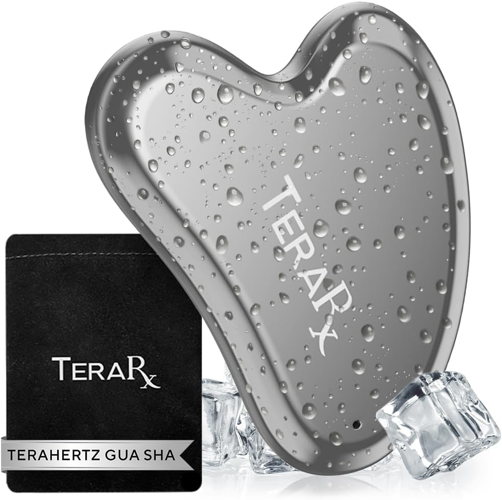 Terahertz Gua Sha for Enhanced Lymphatic Drainage, Reduced Puffiness, and Relieved Facial Tension – 100% Authentic Terahertz Stone Gua Sha Facial Tools