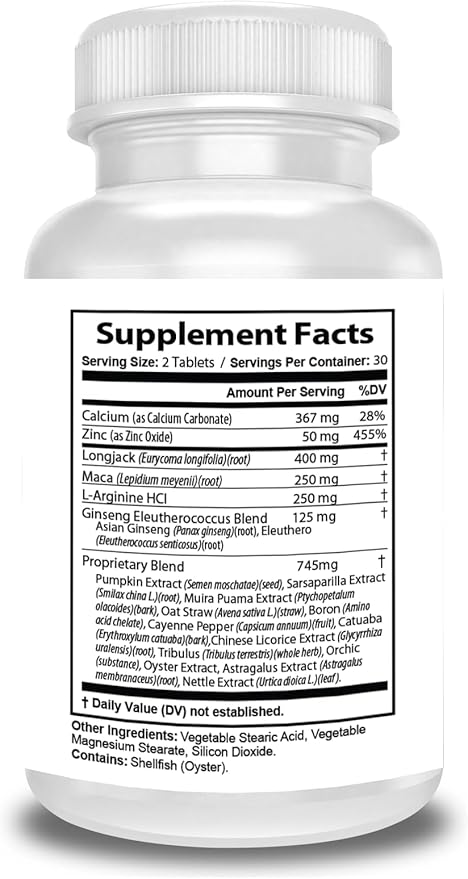 Testo Ultra Pills for Men, TestoUltra Enhancer Advanced Formula, 60 Count