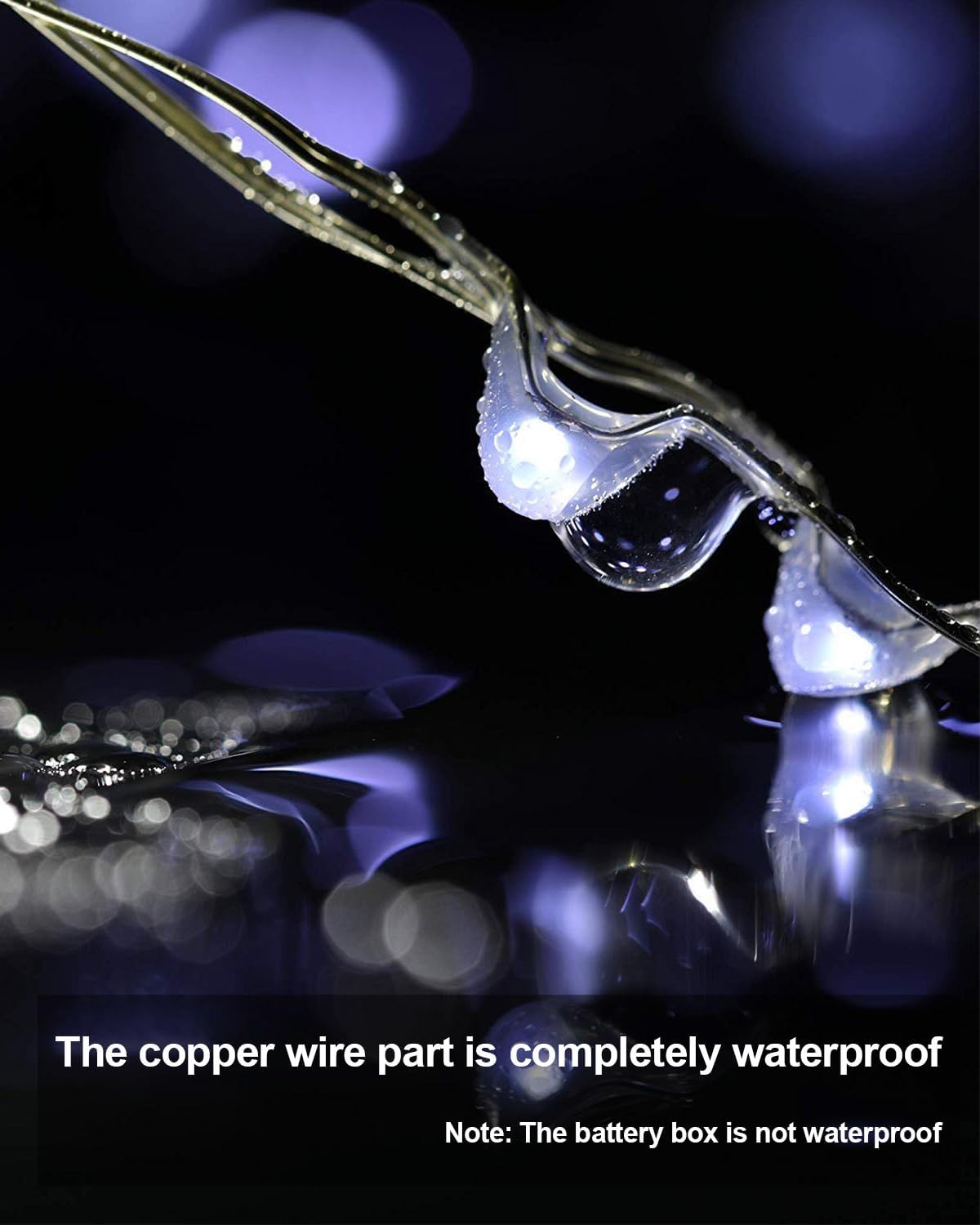 20 Pack Fairy Lights Battery Operated 3.3ft 20 LED Mini String Twinkle Copper Wire Firefly Starry for Mason Jars Wedding Party Christmas Centerpiece Table Decorations, Cool White