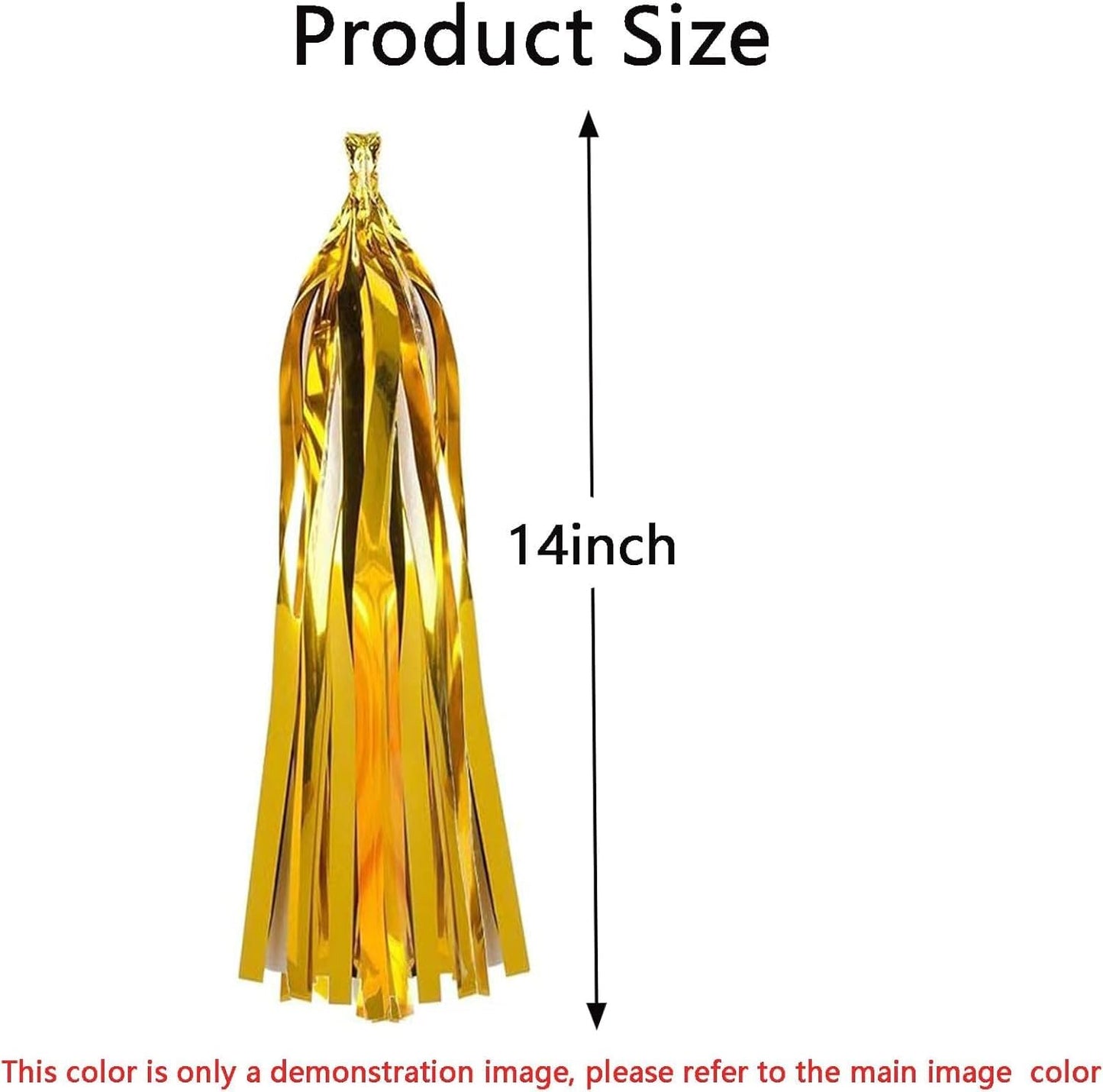 CC wonderland zone Pink and Green Tassel Garland,Paper Tissue Tassel Banner for Party Decorations,Pack of 20