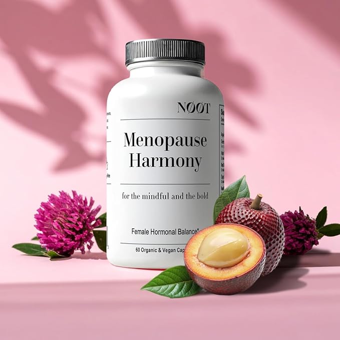 Menopause Harmony - Menopause Supplements for Women, Night Sweats & Hot Flash Relief, Hormone Balance for Women, Biohacking & Nootropics 60 Capsules, 1 Month Supply