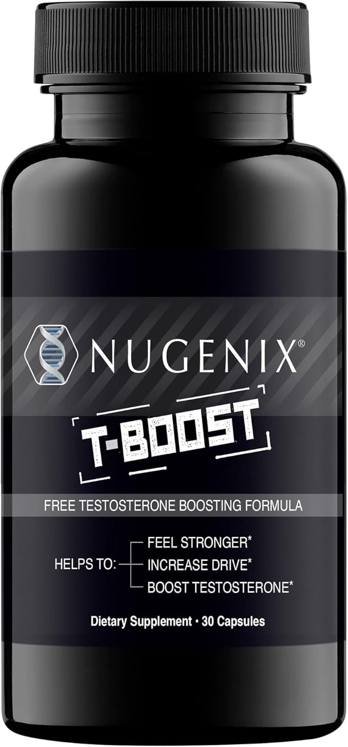 Nugenix T Boost - Free Testosterone Booster Supplement for Men, 30 Count