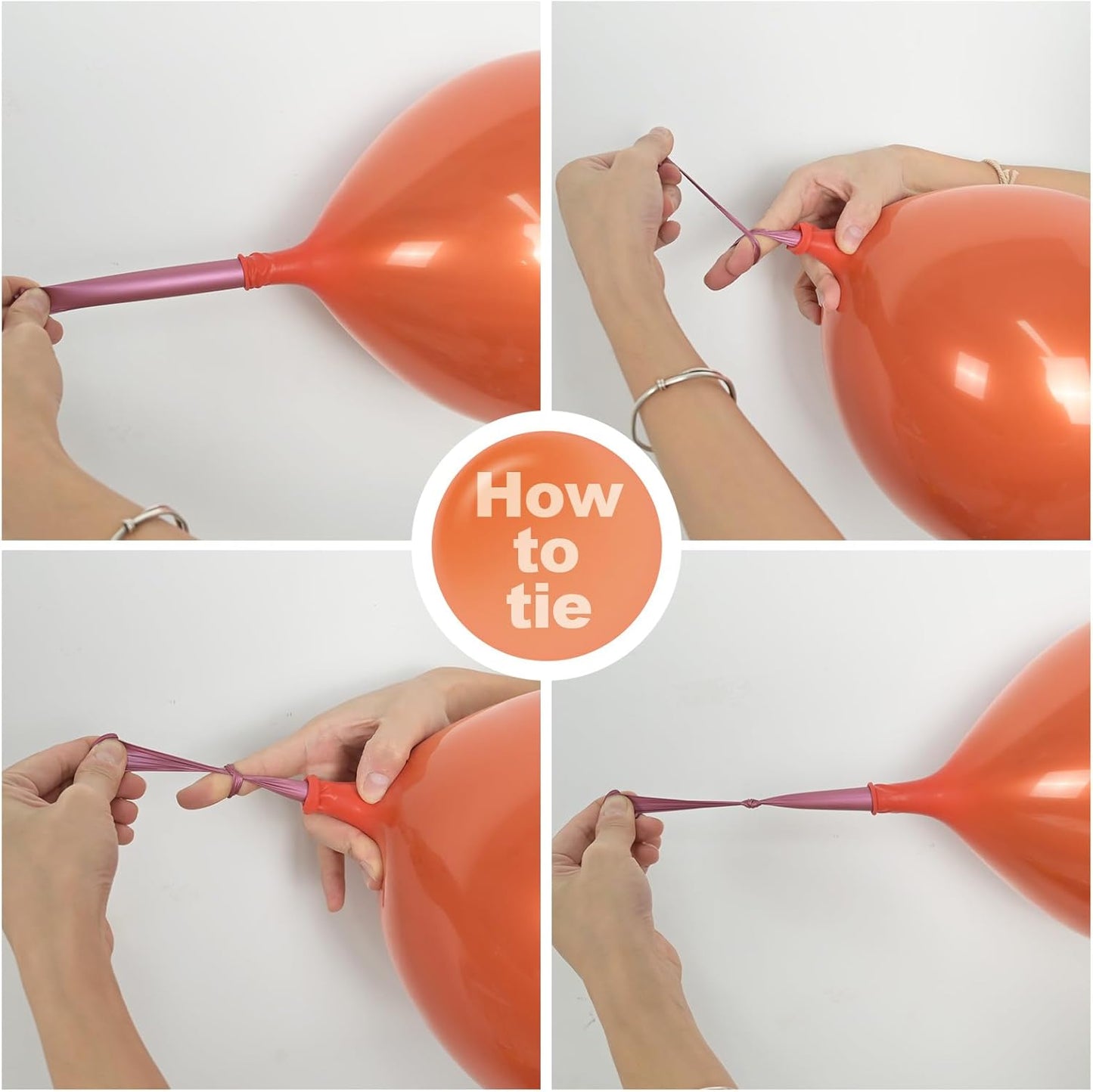 Chrome Orange Balloons, 50 PCS 10 Inch Double-Layered Metallic Dark Orange Balloons, Shiny Thick Chrome Metallic Burnt Orange Latex Helium Balloons for Birthday Wedding Graduation Party Decoration