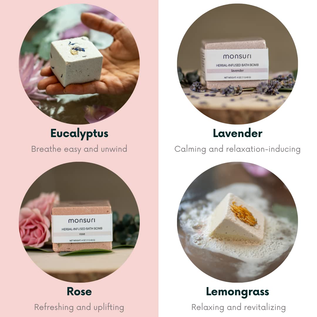 Luxurious Bath Gift Set for Women: Bamboo Bathtub Tray Caddy, Bath Spa Pillow, Bath Bombs & Bath Salts - Ultimate Spa Day Gifts for Women, Relaxation Gift Basket for Moms & Self Care