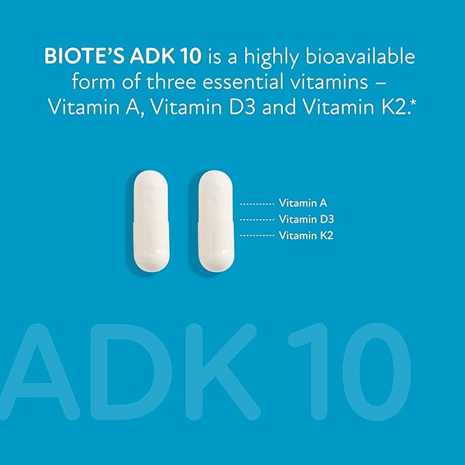 Biote Nutraceuticals - ADK 10 - Immunity + Cardiovascular (90 Capsules)