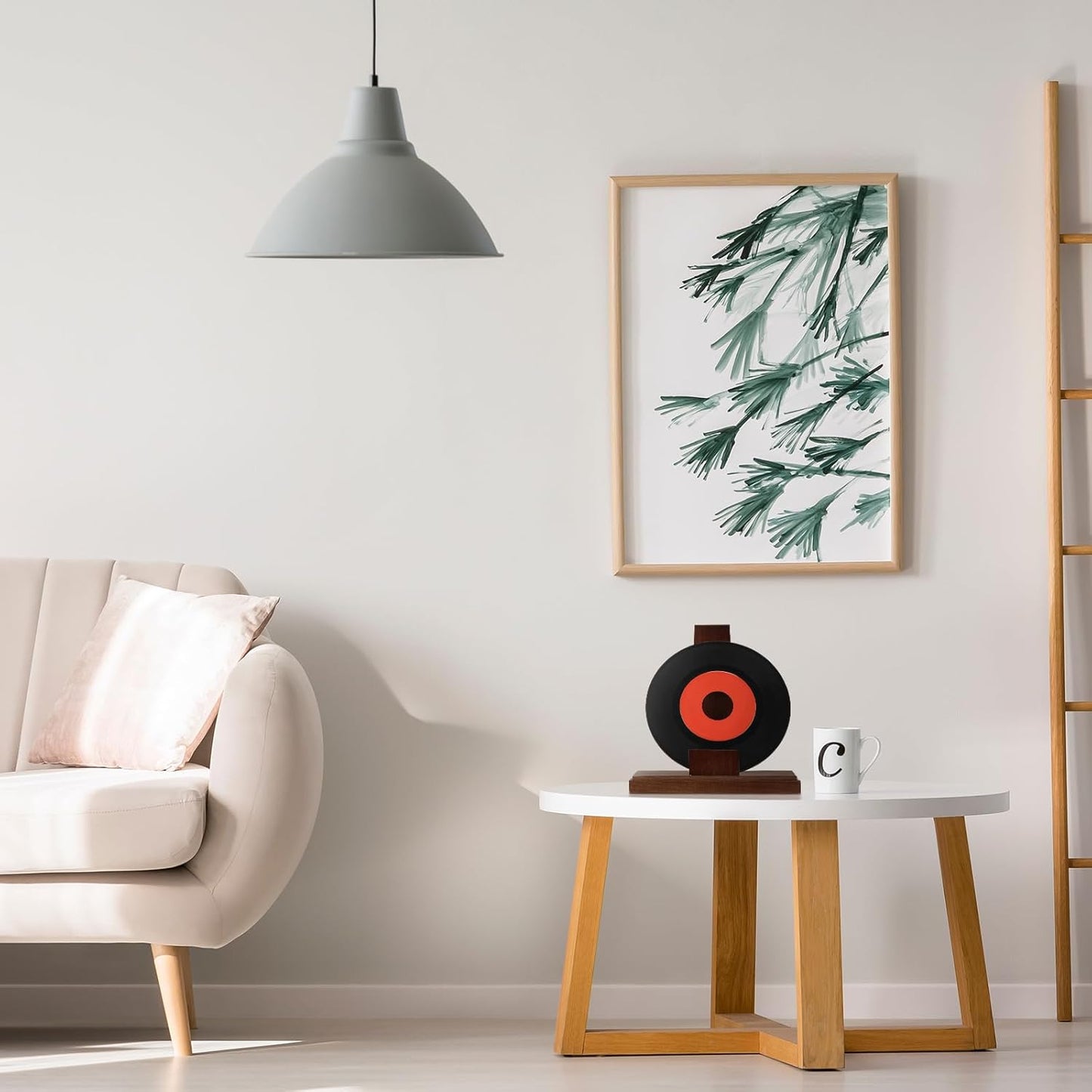 Weysat Wooden Plate Stand for Display 8 Inch Plate Postcard Picture Frame Book Display Stand with Square Block Base Home Office Decorative Table Top Easels