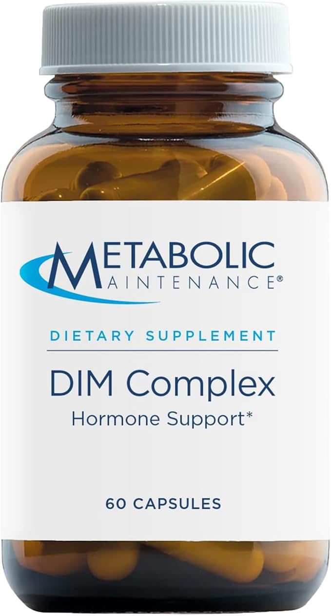 Metabolic Maintenance DIM Complex - 100mg DIM Supplement for Women and Men, Diindolylmethane for Hormone Balance, Estrogen, and Liver Health Support - 60 Vegetarian Capsules (Pack of 1)