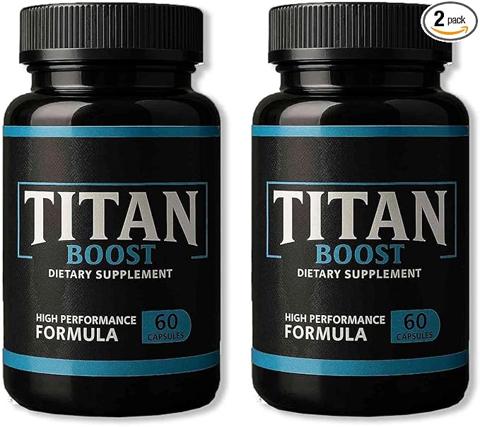 Titan Boost Strong – Titan Boost Testosterone Aid – Natural Energy and Strength Support for Men – 60ct