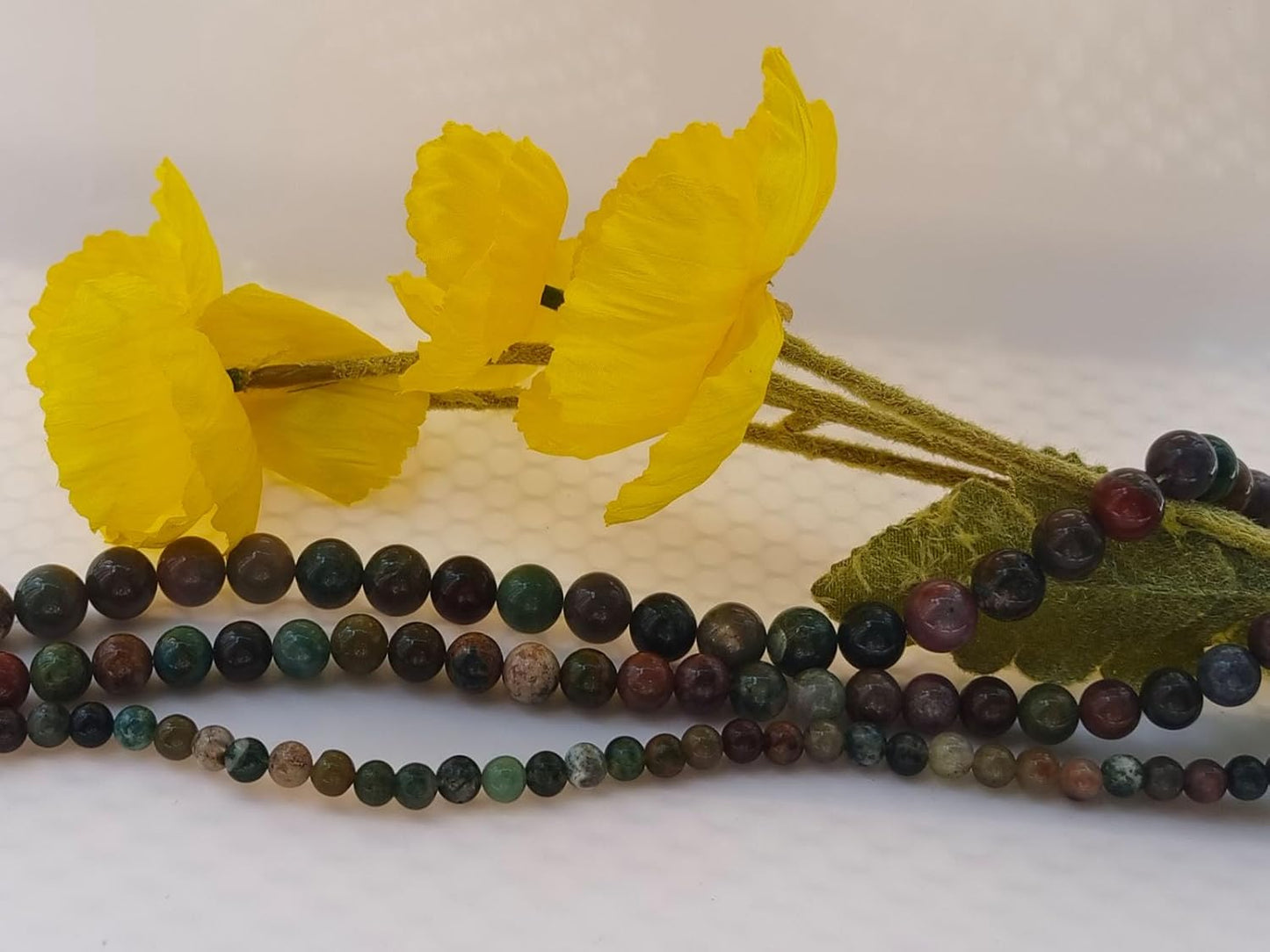 Stone Beads 6mm 140pcs Indian Agate Beads Round Loose Gemstones Beads for Bracelet Necklace Jewelry Making (6mm, 60607 Indian Agate)