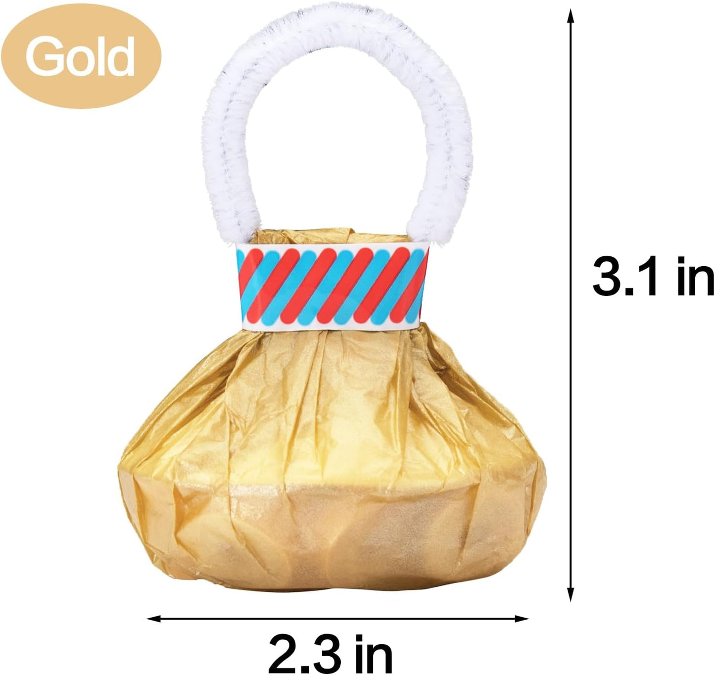 Confetti Poppers, 10Pack Plastic No Mess Streamers, Party Poppers for Birthday,Wedding,Celebrations,Graduation Party (Gold, 10 Pack)