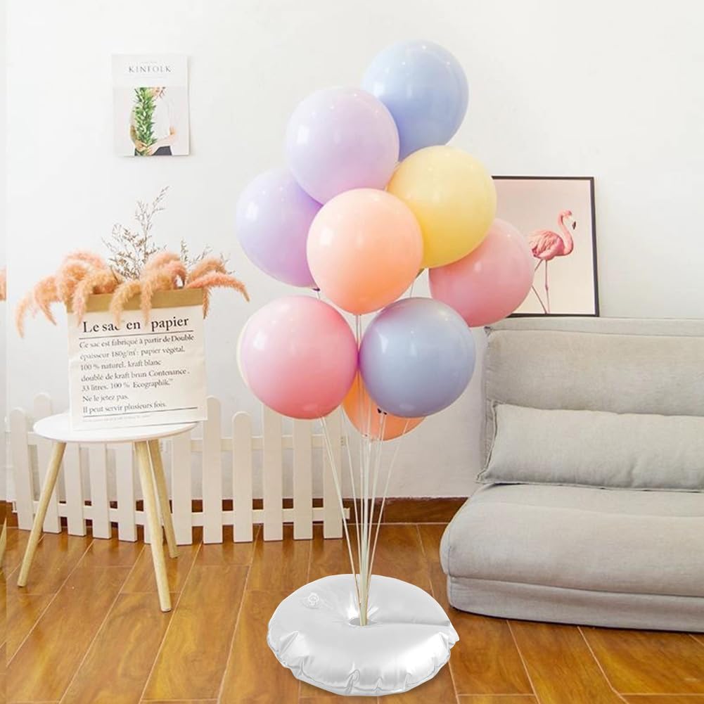 White Balloon Arch Weights, Heavy Duty Water-Filled Base Weights for Party Backdrop Stand Frames, Thickened Water Bag Base (8 Pcs)