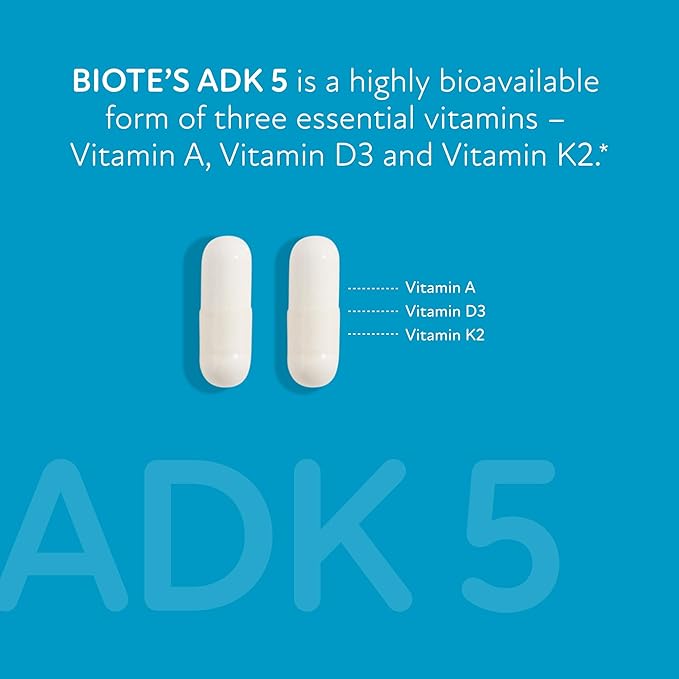 Biote Nutraceuticals - ADK 5 - Immunity + Cardiovascular (90 Capsules)
