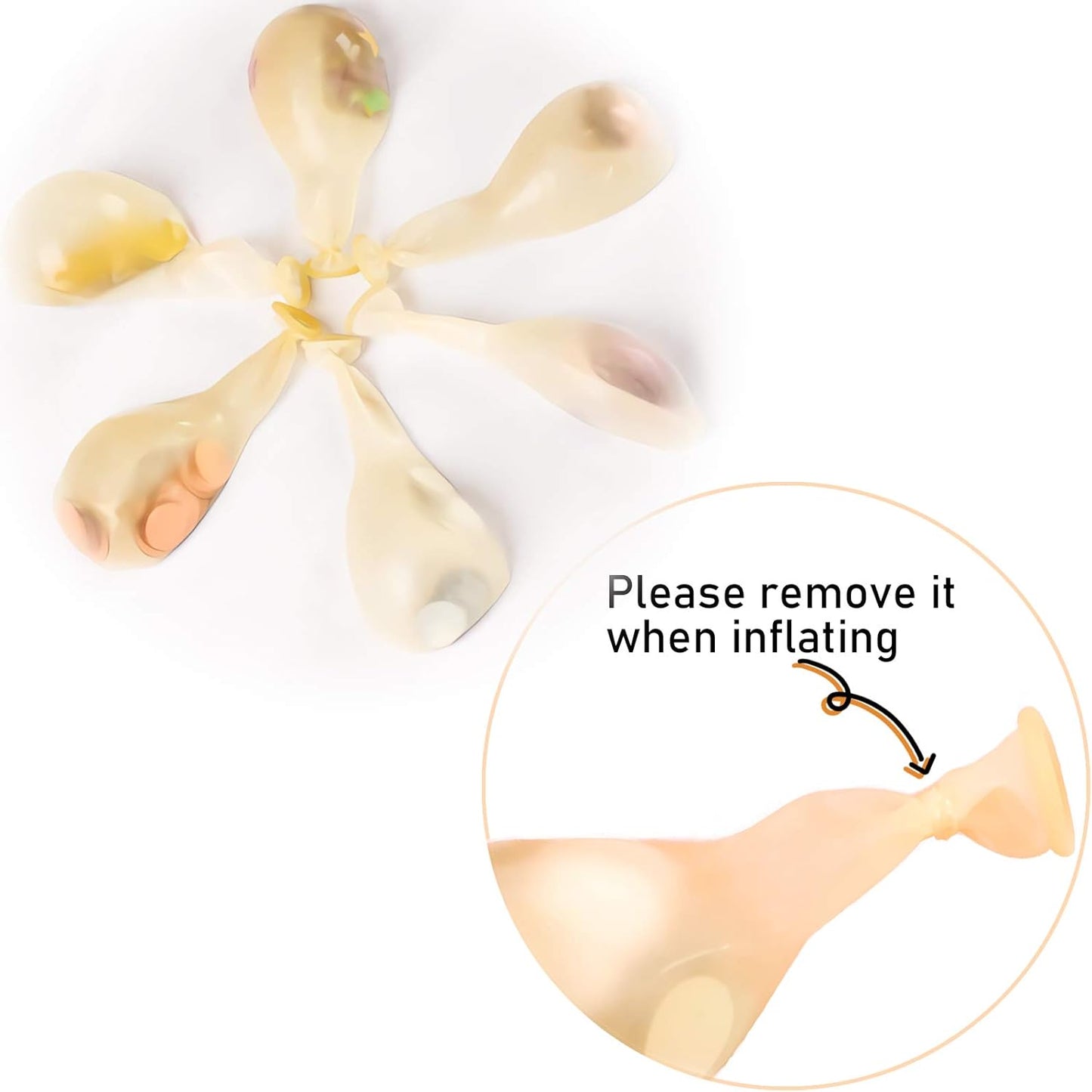 Hot Pink Confetti Balloons, 25 Pcs Thickened 12 Inch Clear Latex Balloon with Confetti Inside for Graduation Engagement Bridal Shower Party Baby Shower Birthday Party Decorations Supplies