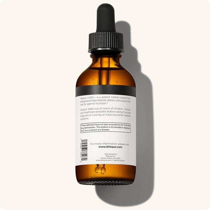Blisque – Liver Complex Supplement to Detox, Cleanse, and Repair The Liver | Doctor-Approved | Natural Ingredients | Milk Thistle and Dandelion Root | 2 Ounce | 59 Servings