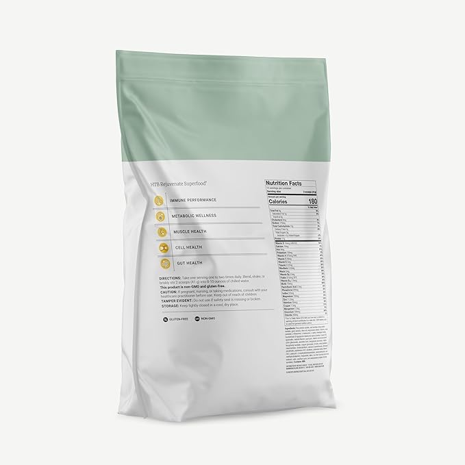 BIG BOLD HEALTH HTB Rejuvenate Superfood Advanced Protein Shake Mix- Superfood Protein Powder, Plant-Based Protein Shake for Immune Rejuvenation, Vanilla Flavor