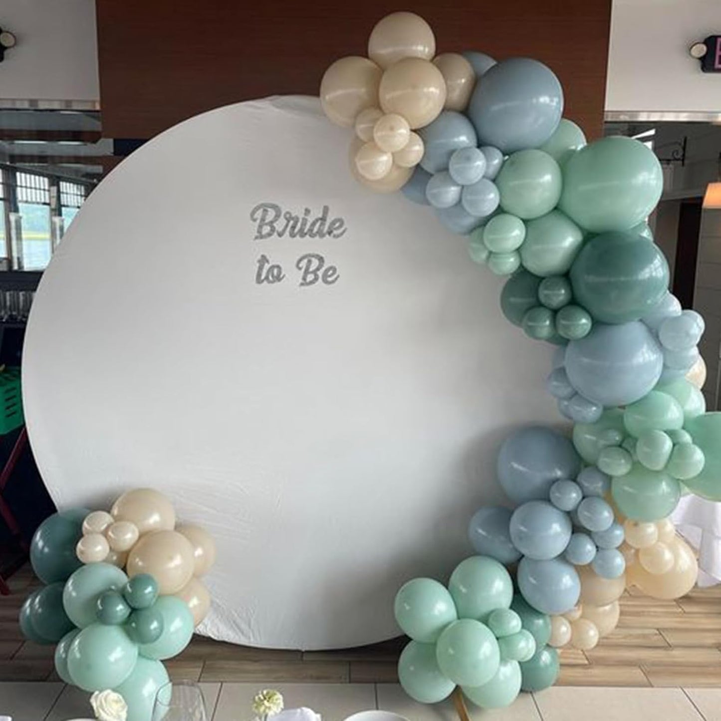 Sage 52 PCS 12 Inch Multi-Colored Balloons for Birthday Parties - Includes Blue, Green, Yellow, Dusty Blue, Bean Green, Sand, White, Maca, Yellow Latex Balloons