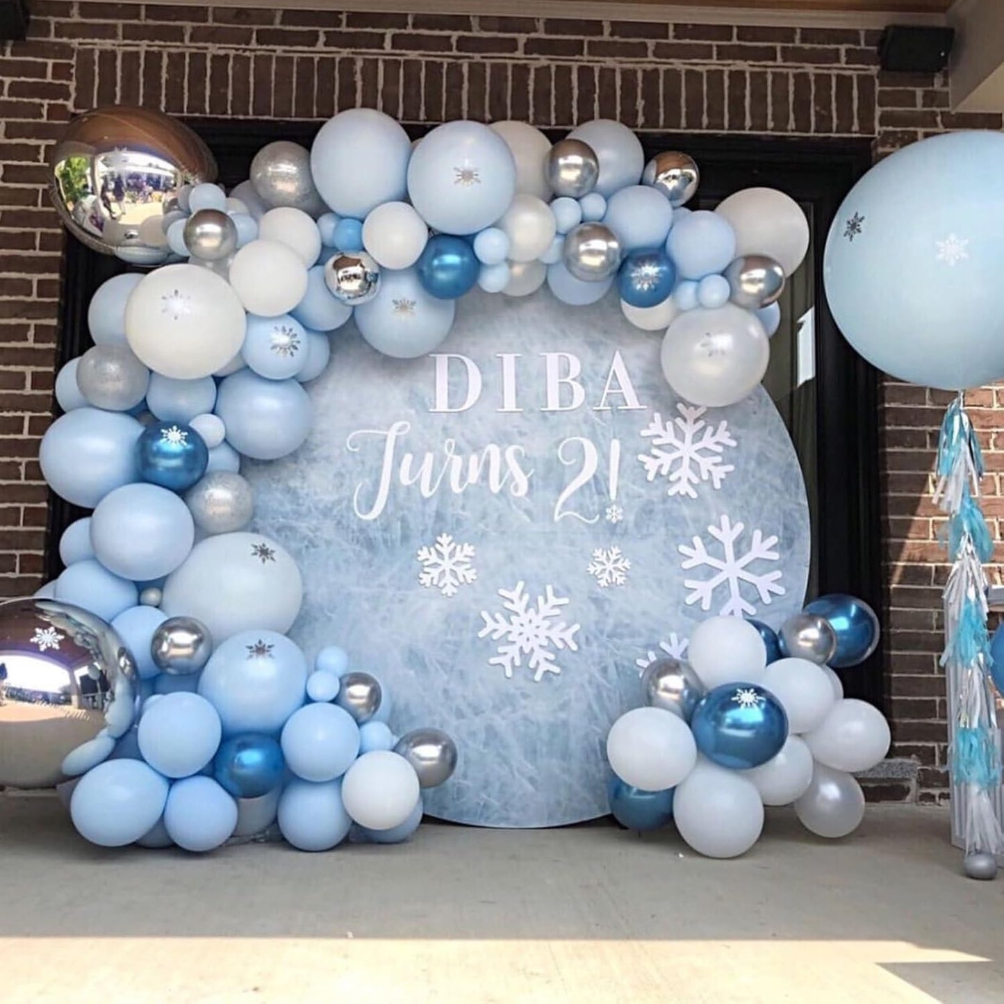 Blue and White Balloons, 60 Pcs 12 Inch Pastel Baby Blue Silver Latex Balloon with Metallic Confetti Balloons Graduation Balloon for Boys Birthday Baby Shower Christening Grad Party Decorations