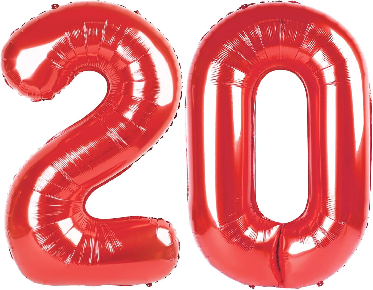 Red Number 20 Balloon
