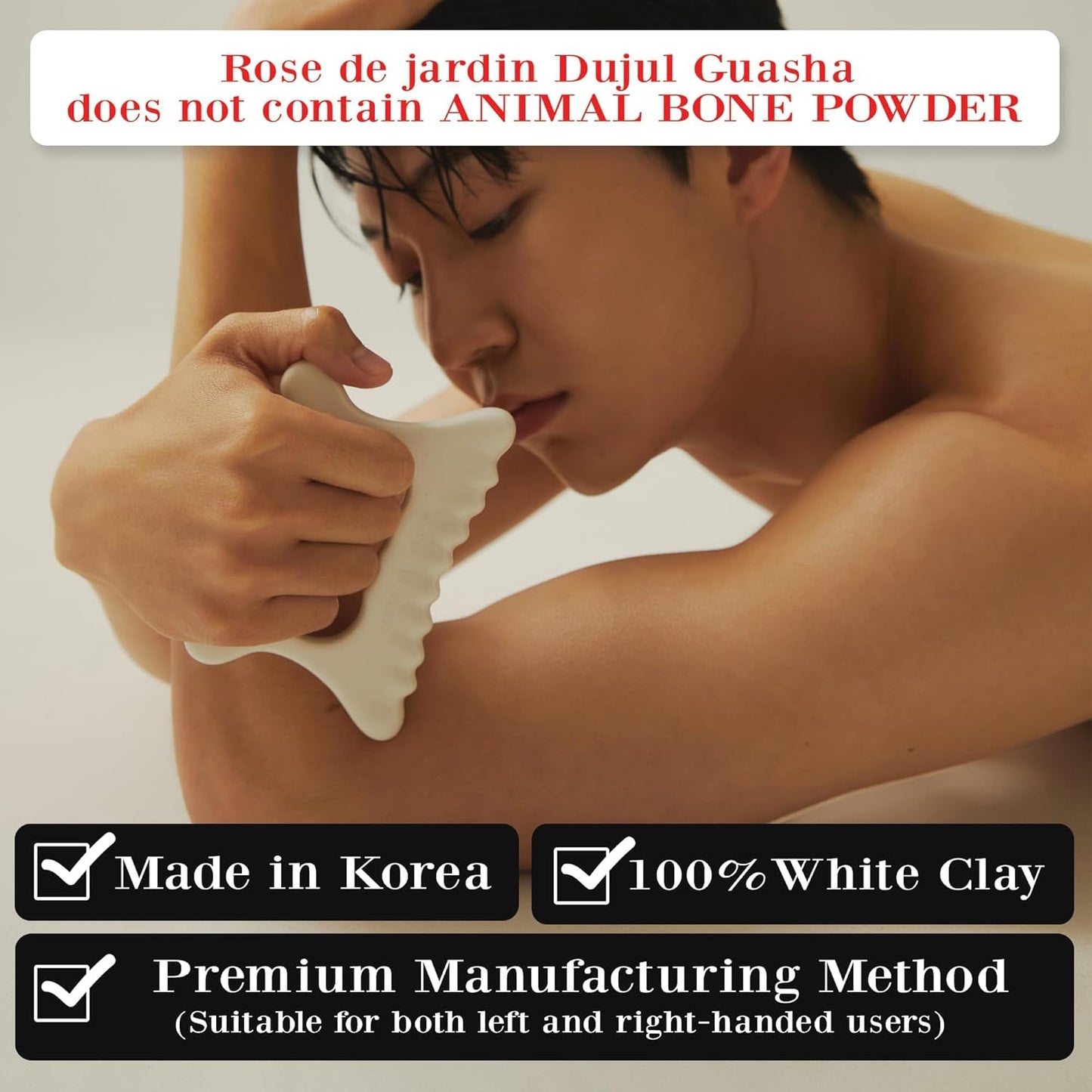 Ceramic Gua Sha, Face&Body Guasha, Korean Gausha, Face Lift, Muscle Relief Massage Board, Skin Care Gift for Men Women