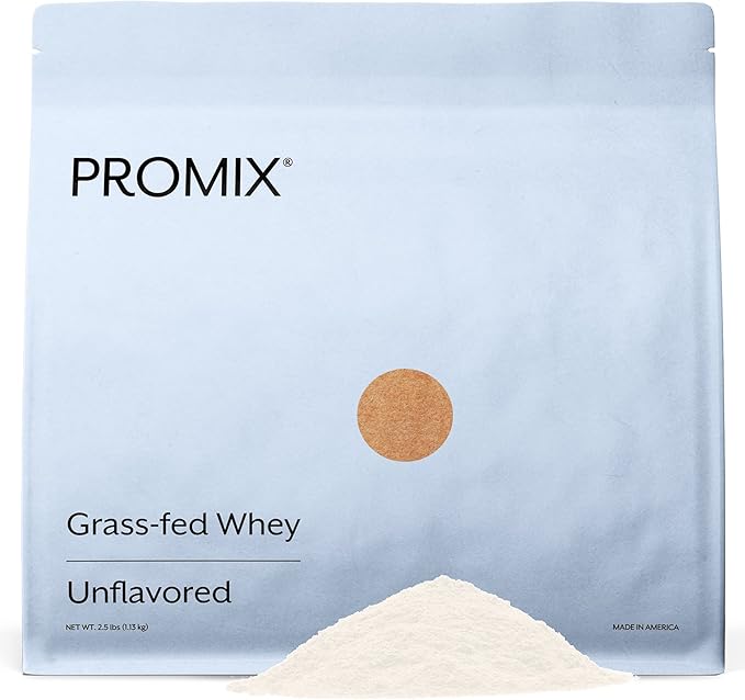 ProMix Nutrition Whey Protein Powder, Unflavored - Grass-Fed - Post Workout Fitness & Nutrition Shakes, Smoothies, Baking & Cooking Recipes - Gluten-Free & Keto-Friendly - 2.5 Pound (Pack of 1)