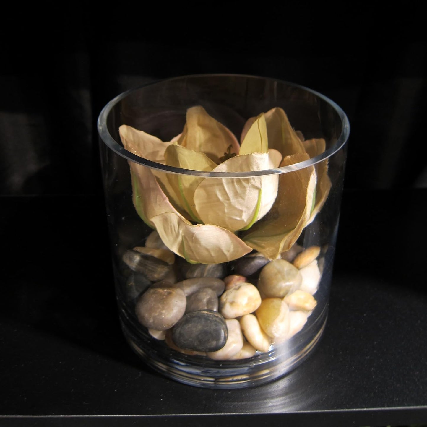 WGV Quality Thick Tea Light Votive Candle Holder 3x3, Clear Tiny Cylinder Glass Vase, Small Planter Terrarium, 1 Pc