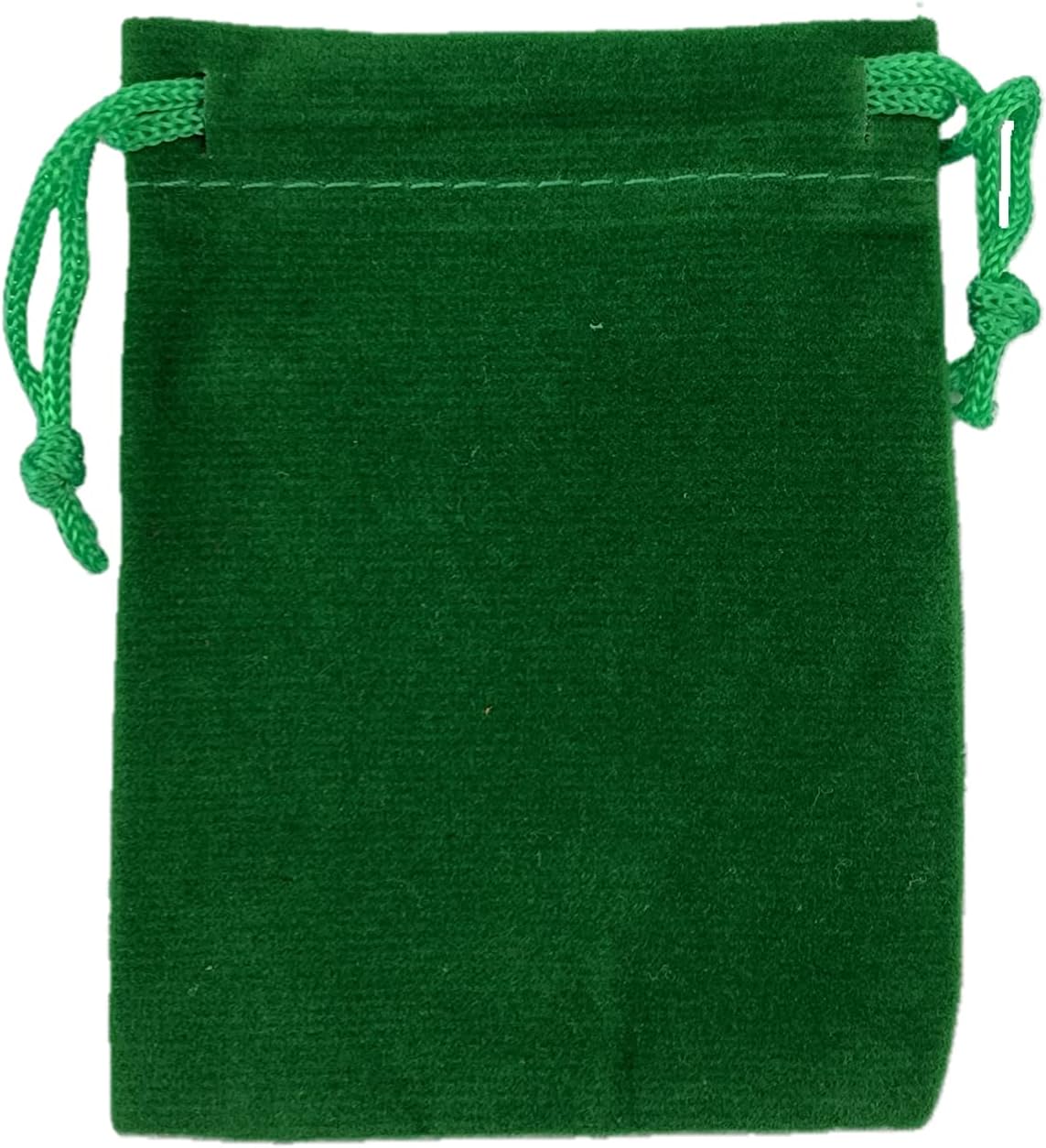 Palmhomee Pack of 48 3x4 Inch Velvet Drawstring Bags Gift Bag Velvet Pouch For Jewelry Wedding and Party Favor (Green)