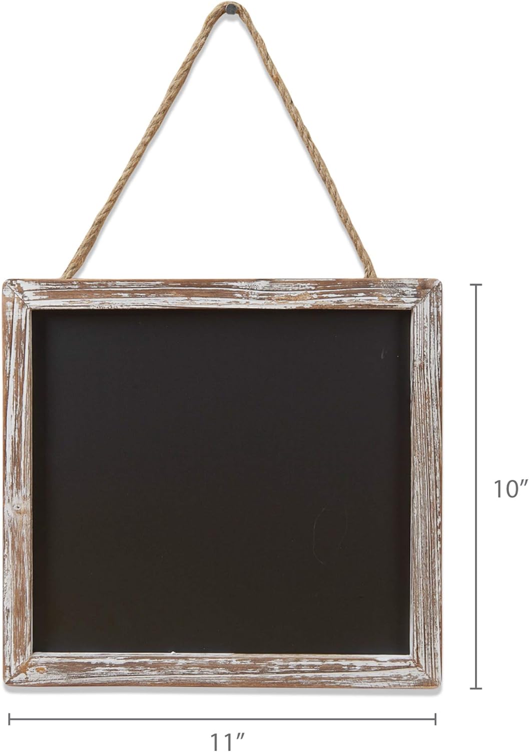 Barnyard Designs Magnetic Hanging Chalkboard Sign – Rustic Decorative Display Presentation Board for Office, School Supplies, Kitchen, Restaurant, Weddings and More, 11” x 10” (3 Pack)