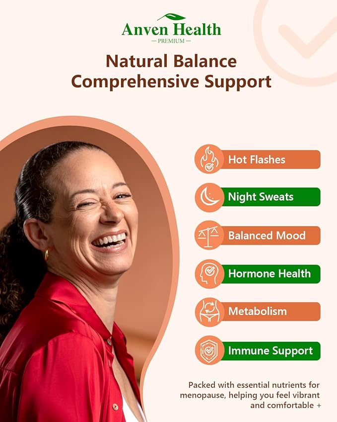 Menopause Supplements for Women,Vitamin D3 & B6,Menopause Probiotics Relief, Supports Hot Flashes, Night Sweats, Bloating & Gut Health with Herbs, Collagen Peptides | 270 Veggie Caps