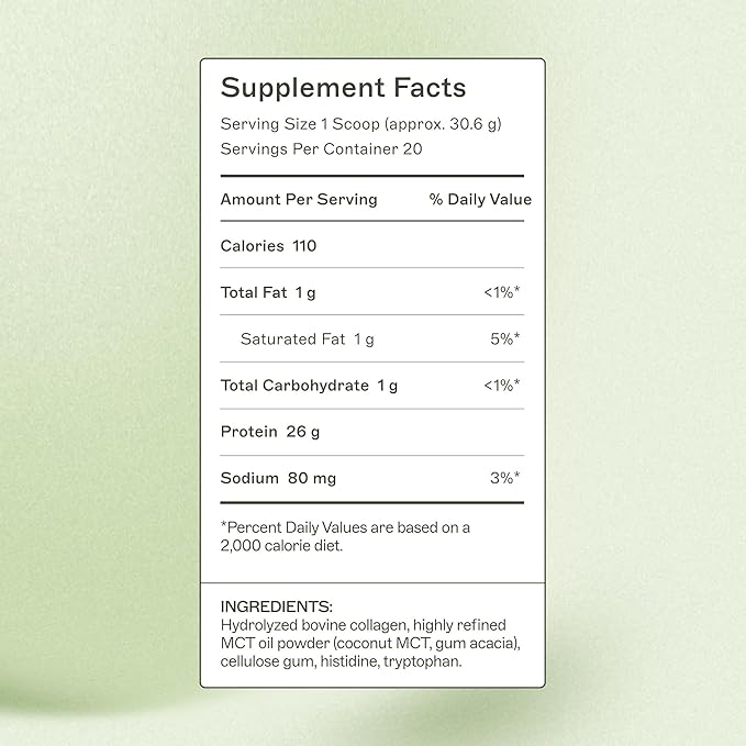 Amy Myers MD The Myers Way Paleo Protein Unflavored - Supports Gut Barrier Function & Daily Protein Needs - Collagen-Based, Grass-Fed - 21.59 oz (20 Servings)
