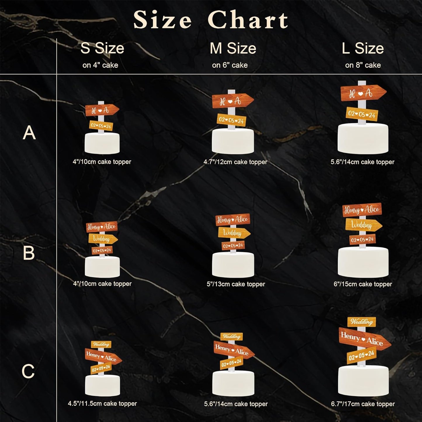 Personalized Rustic Fall Wedding Cake Topper in Wood Custom Bride & Groom Names Initials Wedding Date Cake Decoration (Thanksgiving)