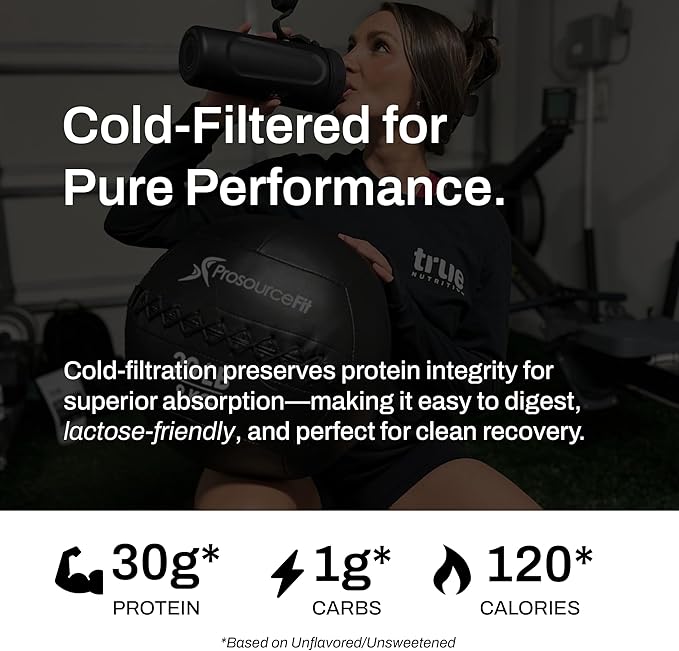 Vanilla Whey Protein Isolate Cold-Filtration - 100% Whey Protein Powder - 27g Protein per Serving - Mixes Easily and Tastes Great - Third Party Tested - French Vanilla - 1lb