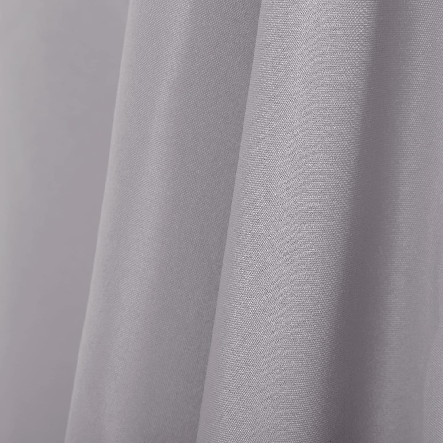 Ascoza 2pack 90x156 Inch Silver Rectangular Tablecloth 6 Feet Table Cloth in Polyester Fabric for Wedding/Banquet/Restaurant/Parties