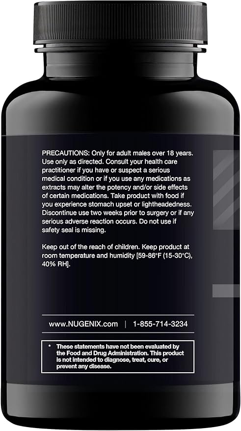 Nugenix Total-T, Free and Total Testosterone Booster Supplement for Men, 180 Count