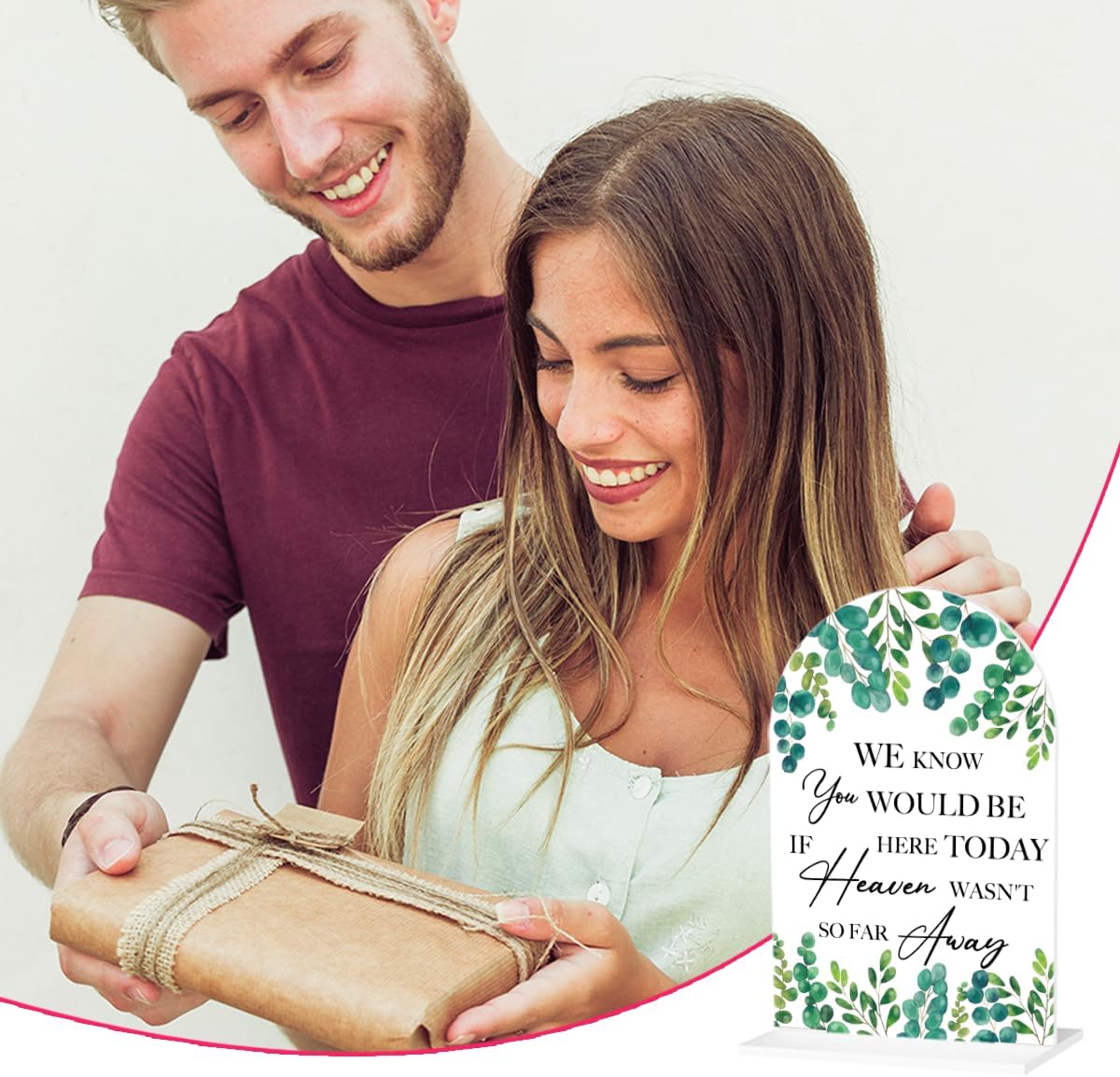 Wedding Memorial Sign We Know You Would be Here Today if Heaven Reserved Signs in Loving Memory Table Wedding Signs for Ceremony and Reception 7 x 5 Inches