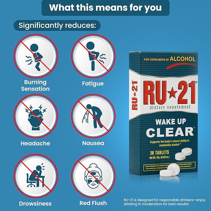 The Supplement for When You Want to Drink & Go to Work The Next Morning | Feel Better After Celebrating & Support Your Liver | Trusted for 23 Years | Made in USA (20-Pill x 6-Pack, 60 Servings)
