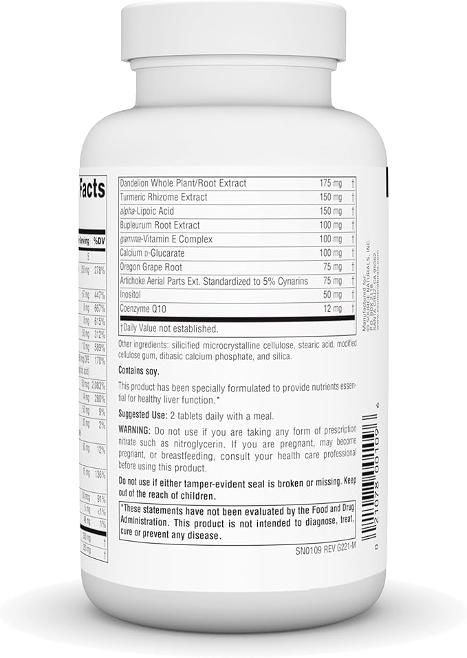 Source Naturals Liver Guard, with Silymarin, CoQ10, L-Cysteine Complex, for Healthy Liver Function* - 120 Tablets